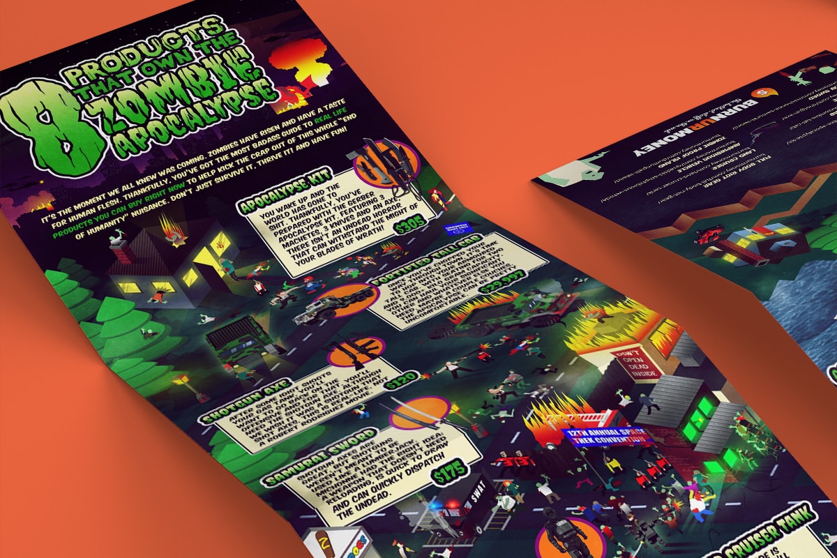 8 Ways to Own the Zombie Apocalypse Infographic
